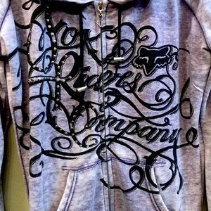 Authentic fox zip up I think it is a med but runs large